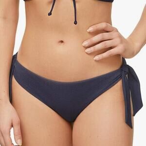 Amoena Melissa Odabash 12 Standard‎ Charlie Bikini Bottom Swim Suit Navy 12 NEW